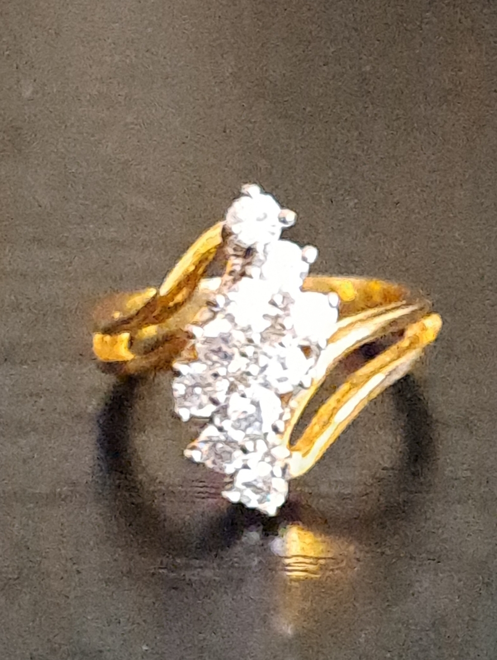 14k Gold Multi-diamond Cluster Ring - Women's